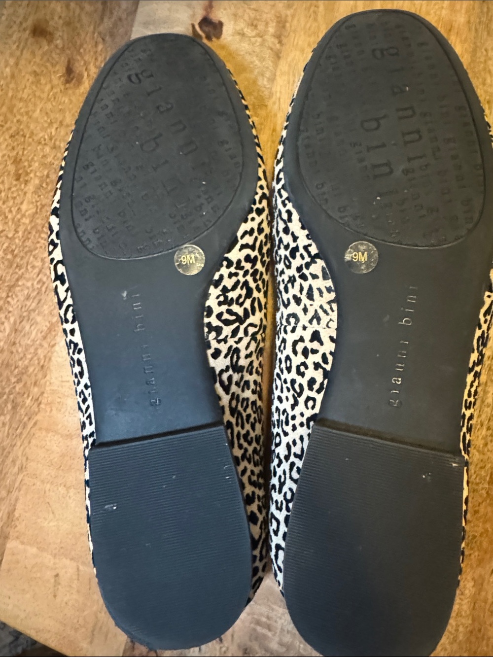 Gianni Bini Leopard Print Slip-On Loafers - Beige & Black Size 9 - Picture 7 of 10